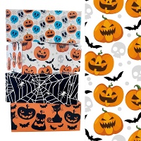 Caja para dulces de calabazas y murciélagos de 18 x 13,5 x 7,5 cm - Decora - 1 unidad