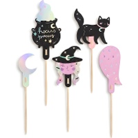 Picks para cupcakes de Halloween de 14 cm - PartyDeco - 6 unidades