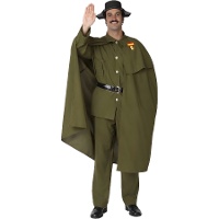 Disfraz de guardia civil con capa para hombre
