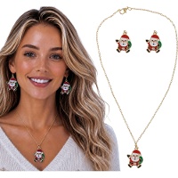 Set de collar y pendientes de Papá Noel