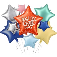 Bouquet de Happy Birthday multicolor - 5 unidades