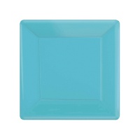 Platos de 26 cm de cartón de colores - 20 unidades