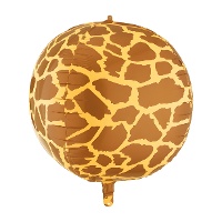 Globo orbz de estampado jirafa de 50 cm