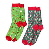 Calcetines de bastones de caramelo - talla 42-47 - 1 par