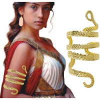 Brazalete de serpiente dorada