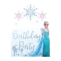 Cartel de Frozen personalizable de 42 x 30 cm con pegatinas