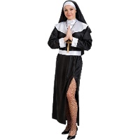 Disfraz de monja católica para mujer