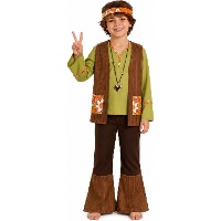 Disfraz de hippie love power para niño