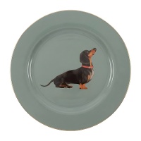 Plato de 33 cm royal animal Teckel bajo plato