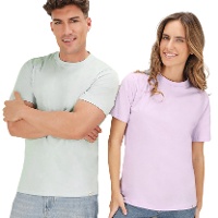 Camiseta de algodón 100% de 150 g pastel para adulto - 1 unidad