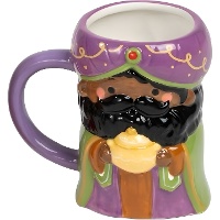 Taza de 470 ml de Reyes Magos 3D Baltasar