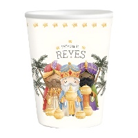 Vasos de 266 ml de los 3 Reyes Magos - 6 unidades