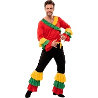 Disfraz de rumbero rojo para hombre