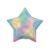Globo iridiscente estrella de 48 cm - Anagram - 1 unidad