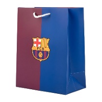 Bolsa regalo de 40 x 30 x 12 cm blaugrana doble