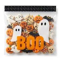 Bolsa para dulces de fantasma Boo de 17 x 17 cm - Wilton - 20 unidades