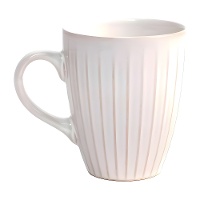 Taza de 330 ml marfil a rayas