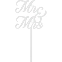 Topper para tarta de MR & MRS