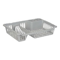 Escurreplatos de 40 x 29,5 x 8 cm gris o blanco - 1 unidad