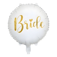 Globo de Bride blanco de 45 cm