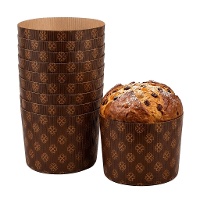 Molde para panettone de 0,5 kg desechables - 10 unidades