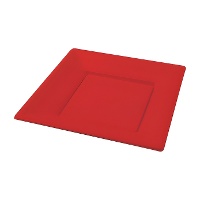 Platos de 23 cm de plástico de colores vivos - 5 unidades