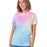 Camiseta de algodón 100% de 150 g multicolor para adulto - 1 unidad