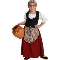 Disfraz de mesonera para niña
