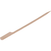 Brochetas de 12 cm de Bambú asa plana - 50 unidades