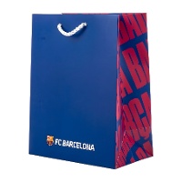 Bolsa regalo de 40 x 30 x 12 cm Barcelona azul