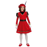 Disfraz de paje elegante para niña