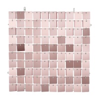 Cortina decorativa metalizada de 30 x 30 cm - 1 unidad