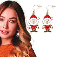 Pendientes de Papa Noel - 1 par