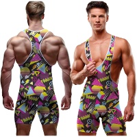 Mono retro de los años 80 para adulto