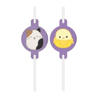 Pajitas de Squishmallows - 6 unidades