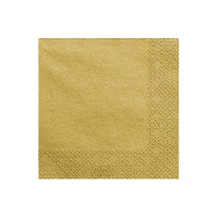 Servilletas metalizadas de 16,5 x 16,5 cm - 20 unidades