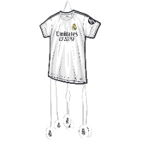Piñata de Real Madrid camiseta de 45 x 38 cm