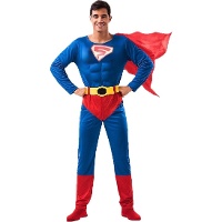 Disfraz de super hombre con capa para hombre