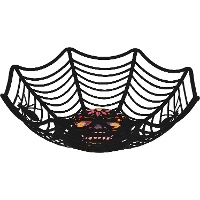 Bol de telaraña de araña de 26 x 10 cm - 1 unidad