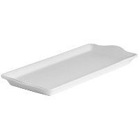 Fuente de 34,5 x 14,5 cm rectangular de porcelana - Vessia - 4 unidades