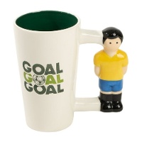 Taza de 470 ml de Fútbol con asa de jugador
