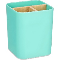 Portacepillos de dientes de bambú con 3 huecos