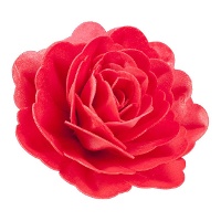 Oblea de rosa gigante de 12,5 cm - Dekora - 1 unidad