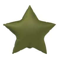 Globo de estrella de 45 cm de colores mate - 1 unidad