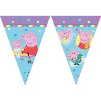Banderín de Peppa Pig Amor