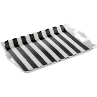 Bandeja de 38 x 24 cm Excellence negra y blanca