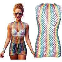 Camiseta de rejilla multicolor