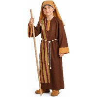 Disfraz de San José marrón para niño