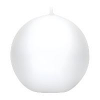 Vela blanca de 6 cm - 10 unidades