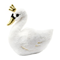 Peluche de Cisne Blanco - 34 x 35 cm